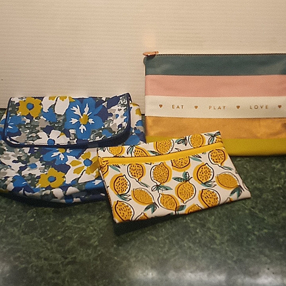 Ipsy ,Fringe ,Estee Lauder Cosmetic Bag lot